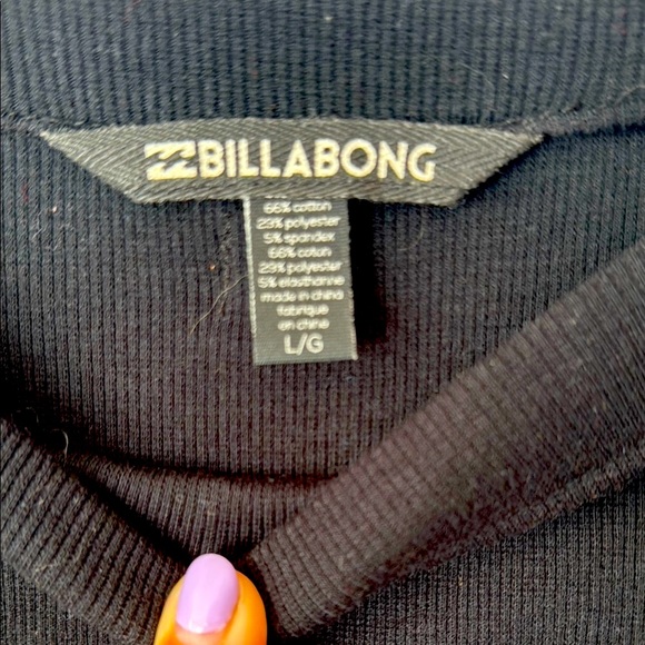 Billabong Black Maxi Long Sleeve Sheath Dress - Picture 2 of 4